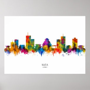 Póster Horizonte de Nara Japón