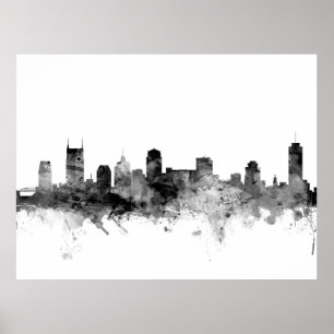 Póster Horizonte de Nashville Tennessee