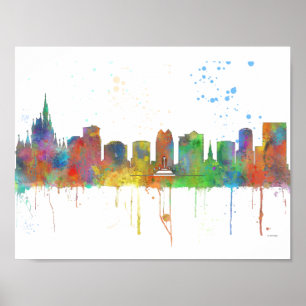 PÓSTER HORIZONTE DE ORLANDO, LA FLORIDA