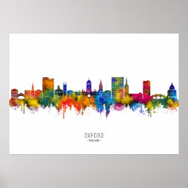 Póster Horizonte de Oxford, Inglaterra