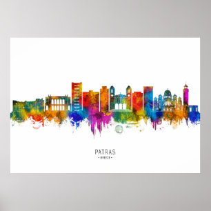Póster Horizonte de Patras Grecia