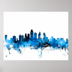 Póster Horizonte de Philadelphia Pennsylvania