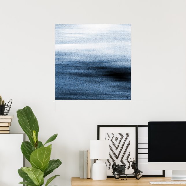 Póster 'Horizonte de pizarra' (Oficina en casa)