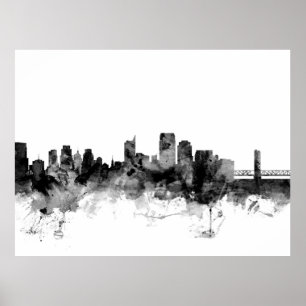 Póster Horizonte de Sacramento California