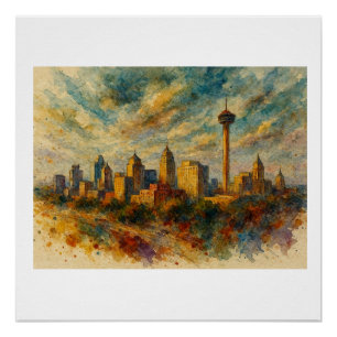 Póster Horizonte de San Antonio, 