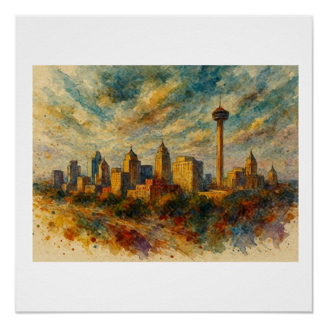 Póster Horizonte de San Antonio,  (Anverso)