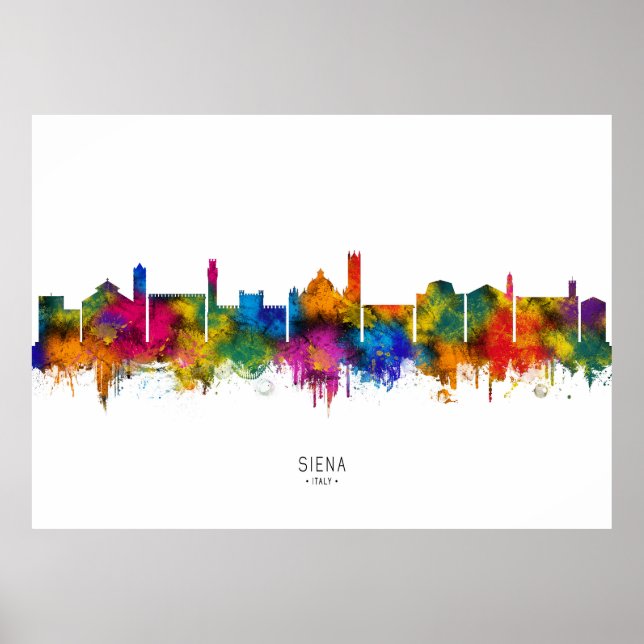 Póster Horizonte de Siena Italia (Frente)