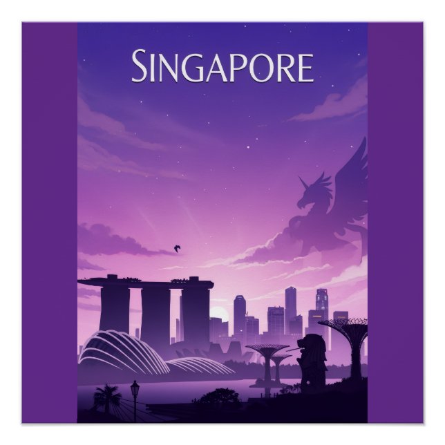 Póster Horizonte de Singapur (Anverso)
