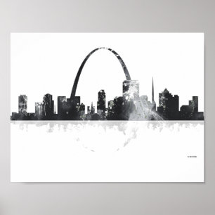 PÓSTER HORIZONTE DE ST. LOUIS, MISSOURI