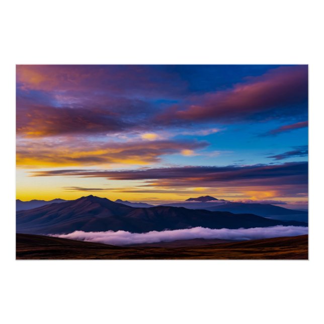 Póster Horizonte de Sueños: Entre Cielos y Montañas (Anverso)