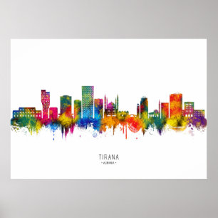 Póster Horizonte de Tirana Albania