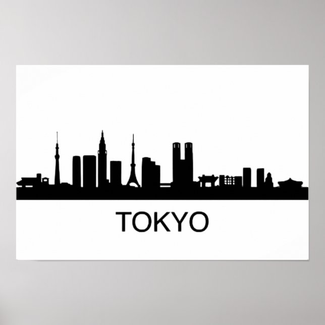 Póster Horizonte de Tokio Japón - Horizonte de Tokio	 (Frente)