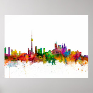 Póster Horizonte de Toronto Canadá