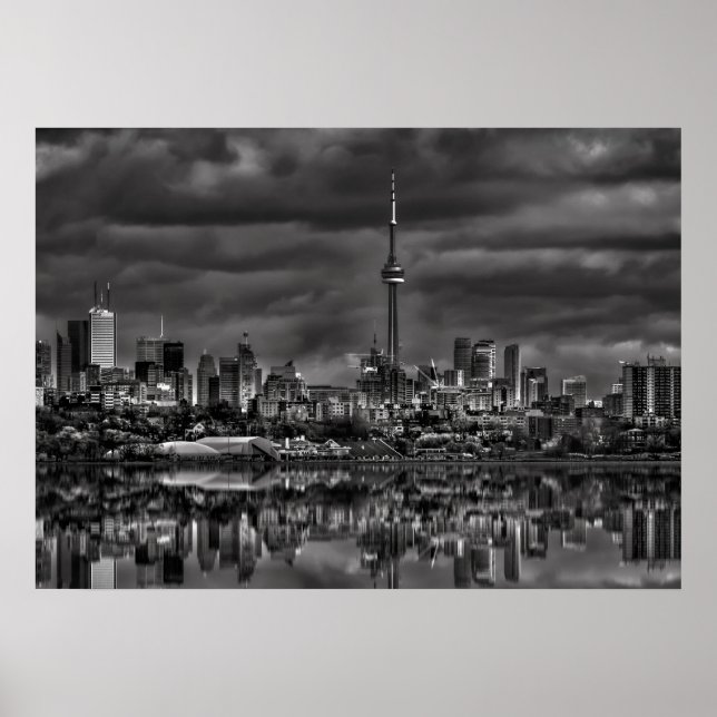 Póster Horizonte de Toronto desde Sheldon Lookout Reflexi (Frente)