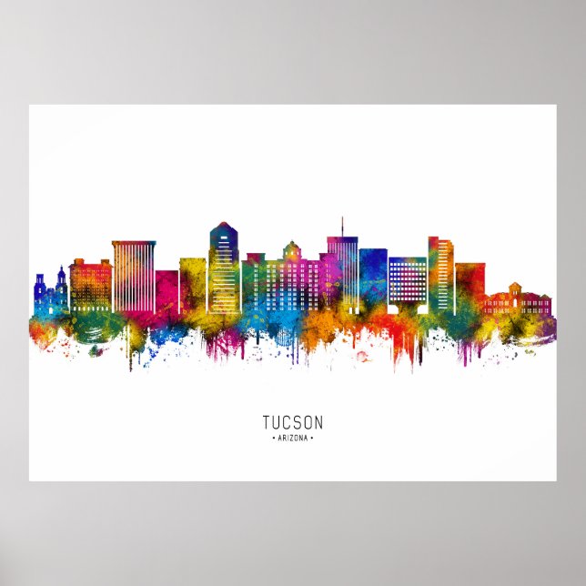 Póster Horizonte de Tucson Arizona (Frente)