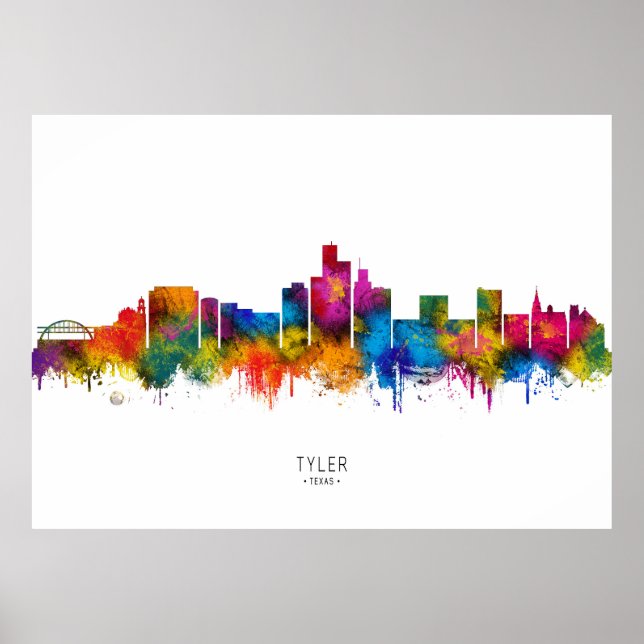 Póster Horizonte de Tyler Texas (Frente)