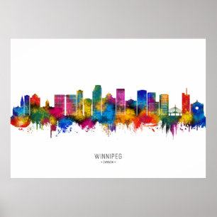 Póster Horizonte de Winnipeg Manitoba