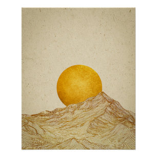Póster Horizonte Dorado