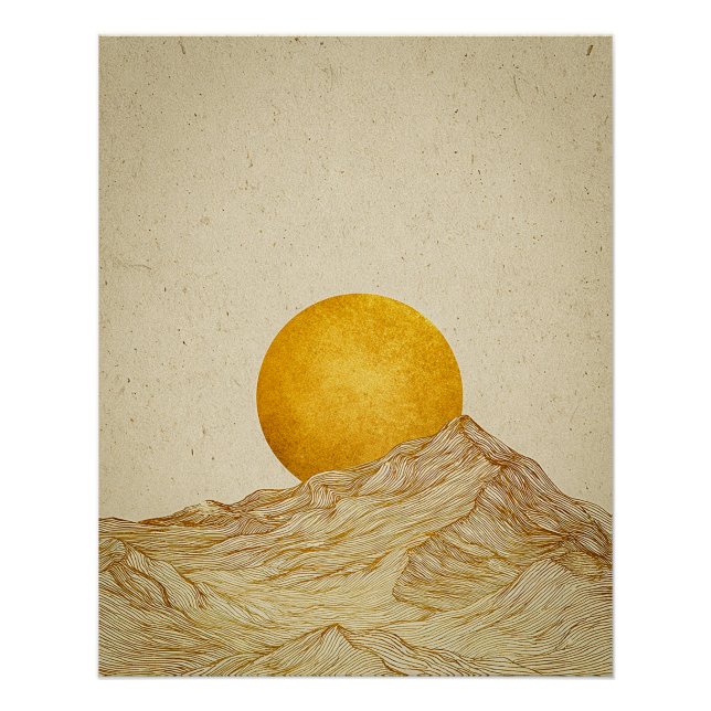 Póster Horizonte Dorado (Anverso)