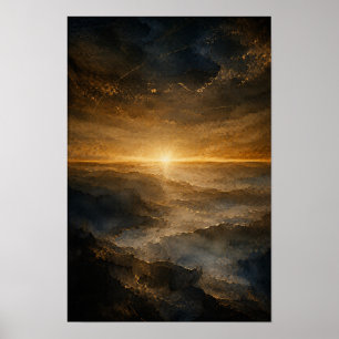 Póster Horizonte Dorado — Aurema (Retrato)
