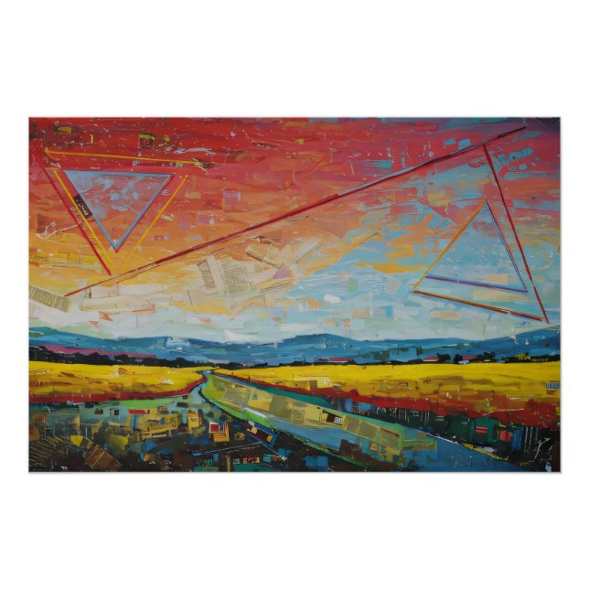 Póster Horizonte fragmentado (Anverso)