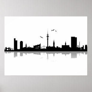 Póster horizonte Hamburgo