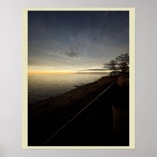 Póster Horizonte sobre el Poster del Lago Erie