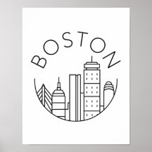 Horizonte urbano de la ciudad de Boston, horizonte