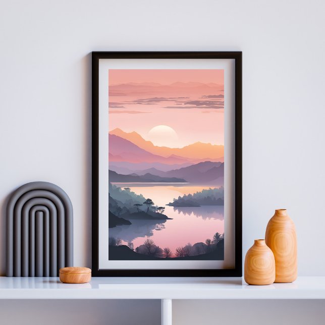 Póster Horizontes del río crepuscular (Subido por el creador)
