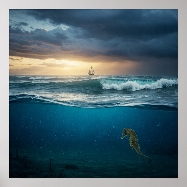 Póster Horizontes superiores e inferiores (Frente)