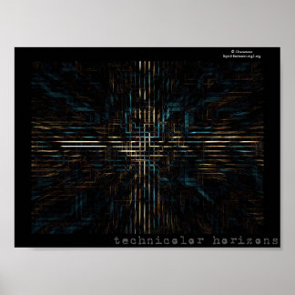 Póster horizontes tecnicolor