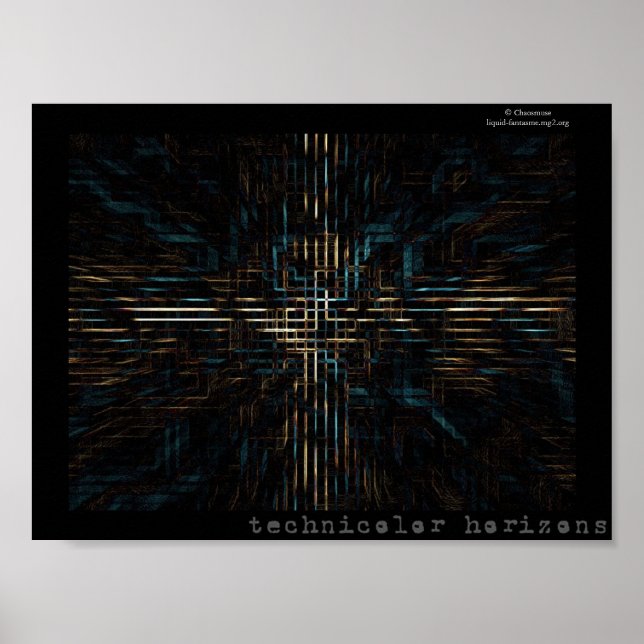 Póster horizontes tecnicolor (Frente)