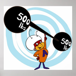 Póster Hormiga de átomo