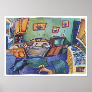 Póster Hormigas en la cocina