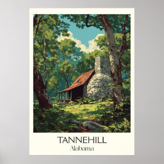 Póster Horno Histórico de Tannehill Alabama