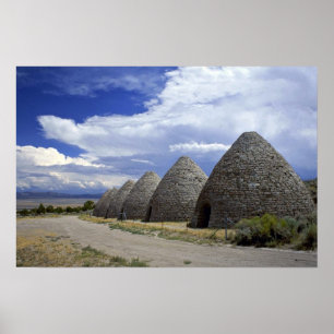 Póster Hornos de carbón vegetal, Nevada