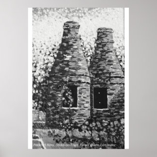 Póster Hornos Penkhull, Stoke-on-Trent. Póster.