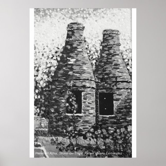 Póster Hornos Penkhull, Stoke-on-Trent. Póster. (Frente)