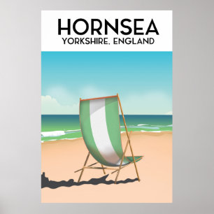 Póster Hornsea, Hornsea, Cartel de viaje de Yorkshire Eng