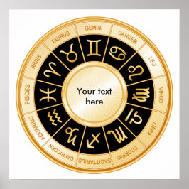 Póster Horoscope Mandala