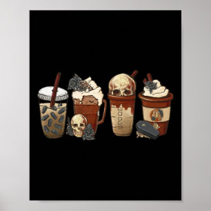 Póster Horror Caer café calabaza especias lata helado Hal