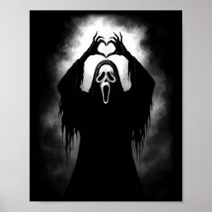 Póster Horror frente al horror espeluznante Fantasma Cora