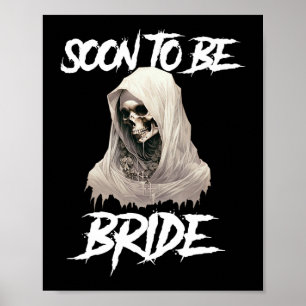 Póster Horror Gótico Novia Pronto Para Ser Novia Despedid