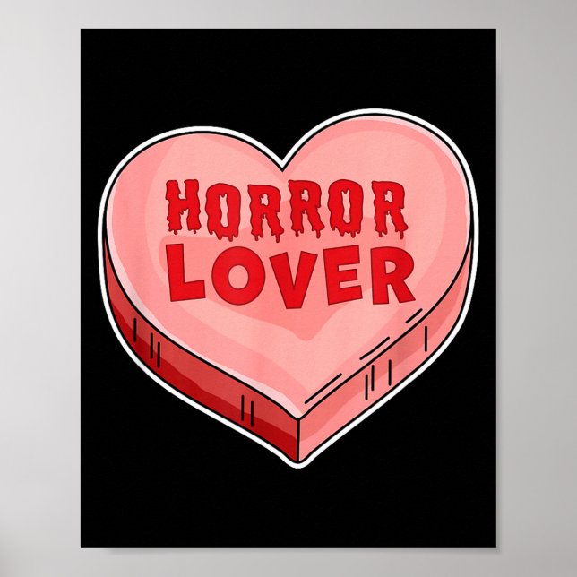 Póster Horror Lover Candy Heart Valentines Day Halloween  (Frente)