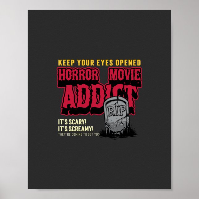 Póster Horror Movie Addict  (Frente)