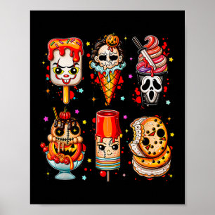 Póster Horror Película Summer Popsicle Halloween Ice Crea