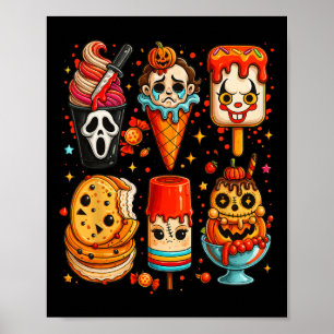 Póster Horror Película Summer Popsicle Halloween Ice Crea