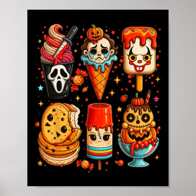 Póster Horror Película Summer Popsicle Halloween Ice Crea (Frente)