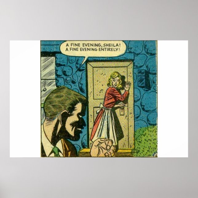 Póster Horror vintage comics | Golden age (Frente)