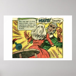 Póster Horror vintage comics   old, classic and retro